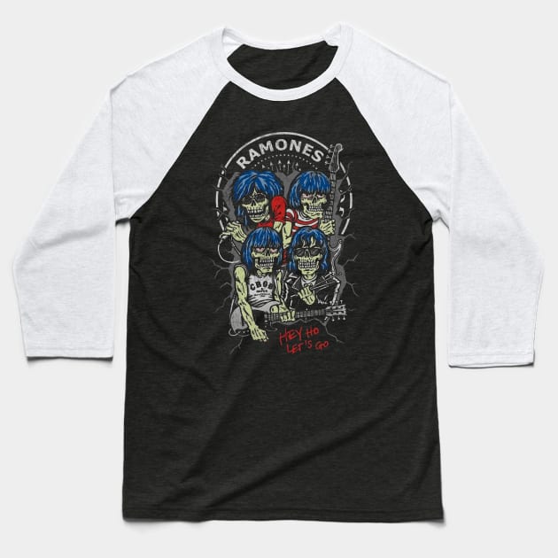 Skull ramon Baseball T-Shirt by Bigetron Esports